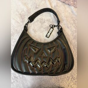 Wicked Misfit Sinister Pumpkin Shoulder Bag NWOT